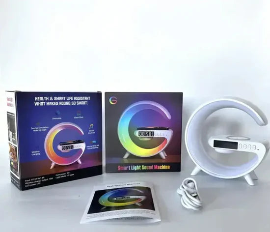 Lampe LED Multifonctionnelle 3‑en‑1 — Éclairage, Son & Charge Sans Fil
