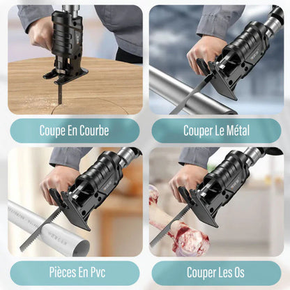 Adaptateur de Scie Alternative pour Perceuse – Coupe Facile et Précise