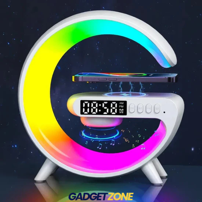 Lampe LED Multifonctionnelle 3‑en‑1 — Éclairage, Son & Charge Sans Fil