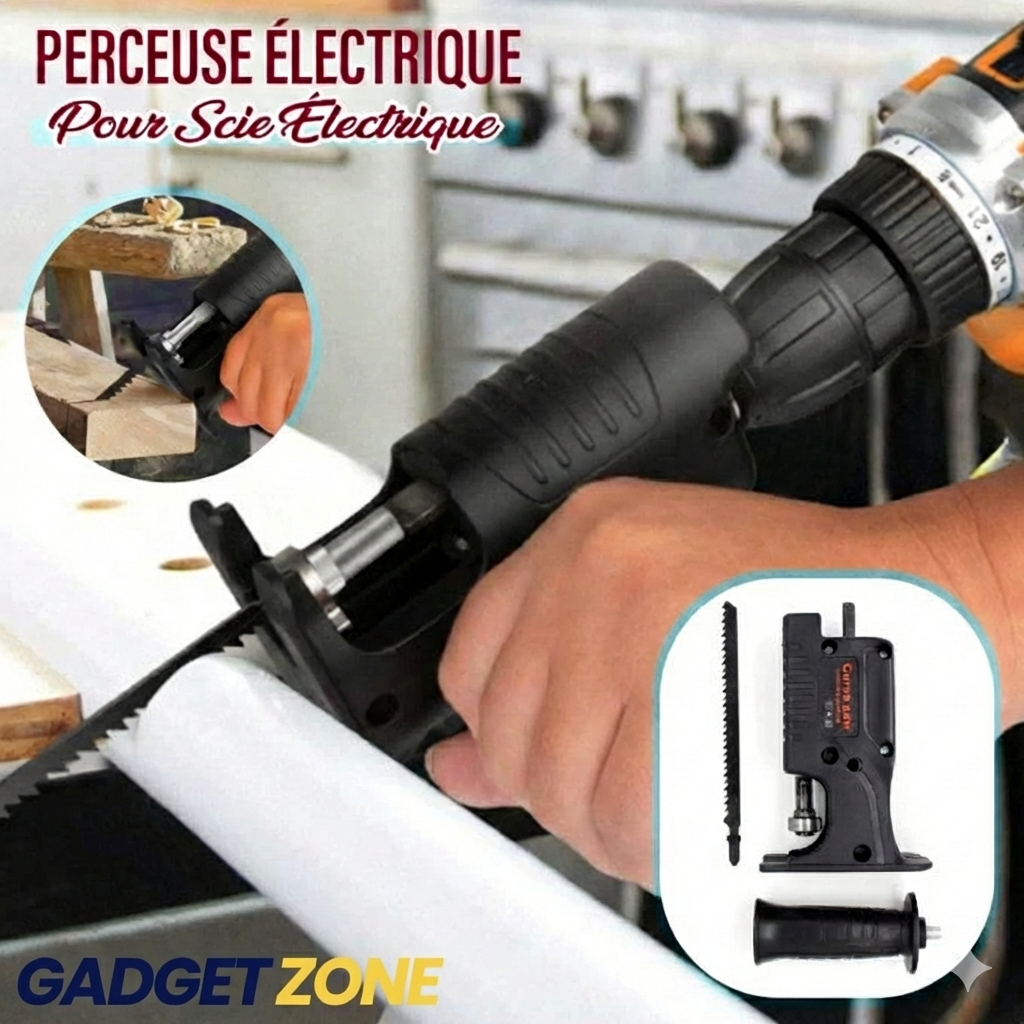 Adaptateur de Scie Alternative pour Perceuse – Coupe Facile et Précise